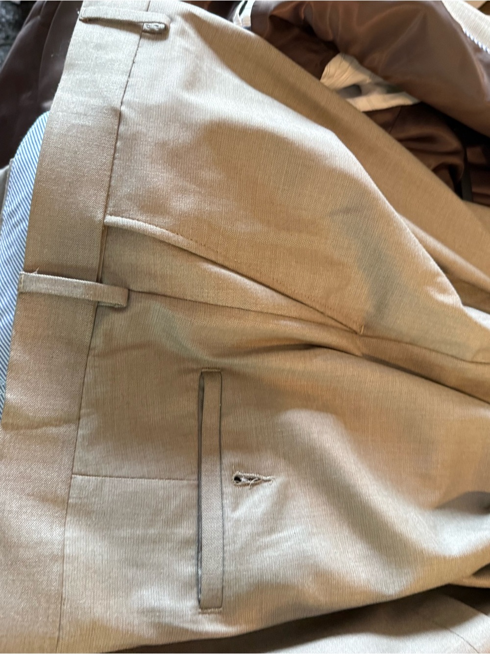 Men's Taupe Single-Breasted Sport Coat - Picture 5 of 5